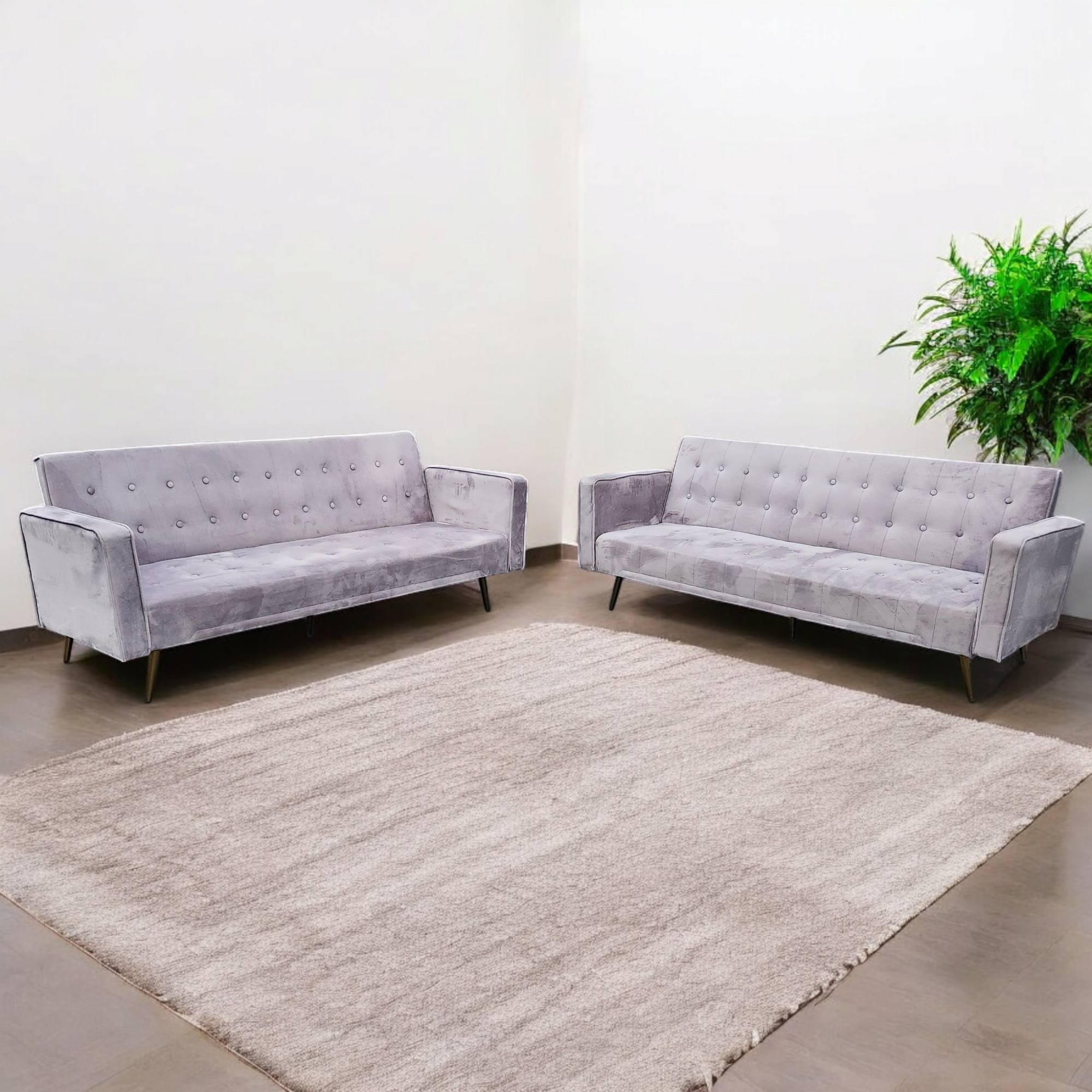 Matching 2 Piece Sofa Futon Set
