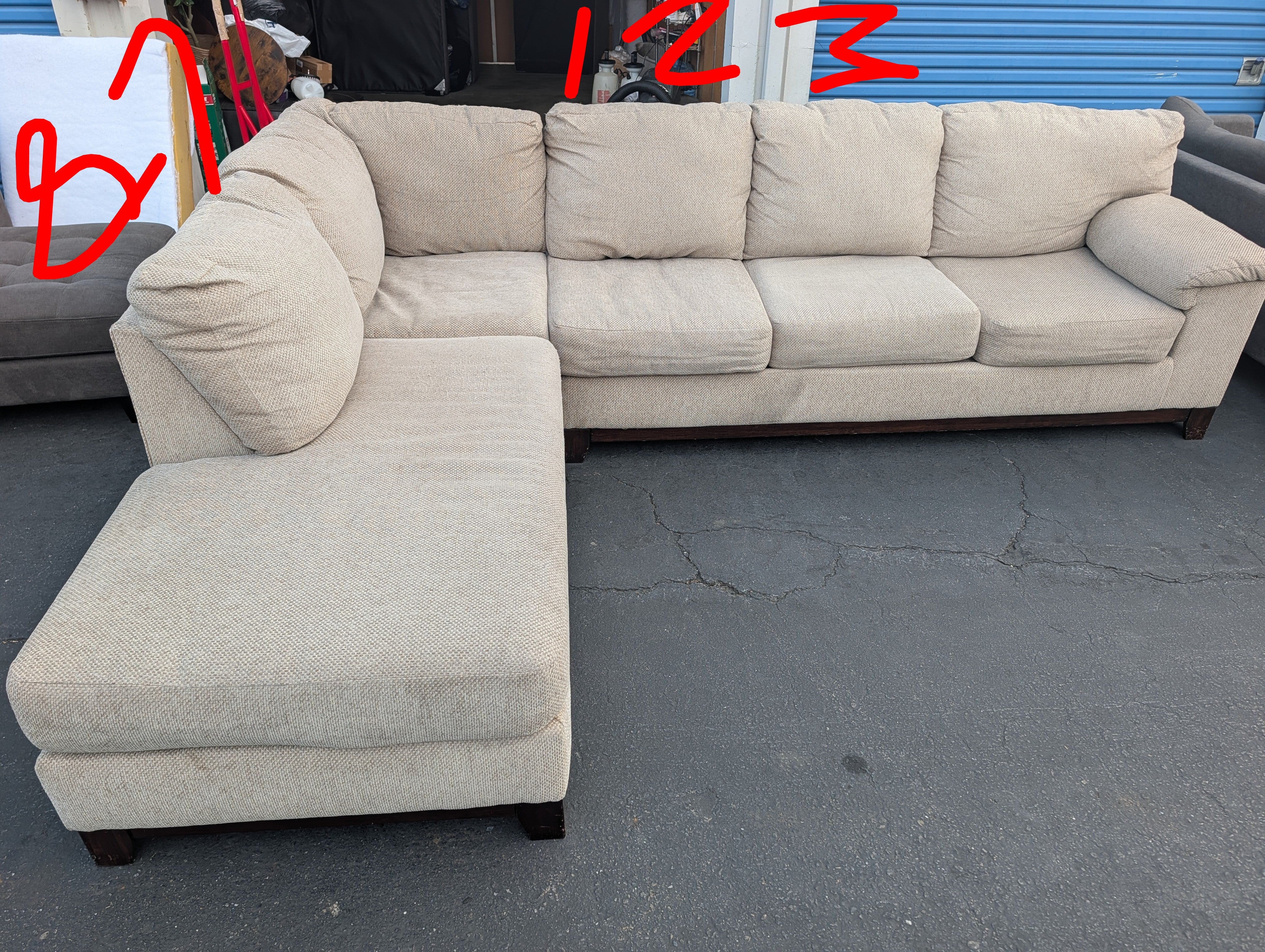 Large Beige Sectional