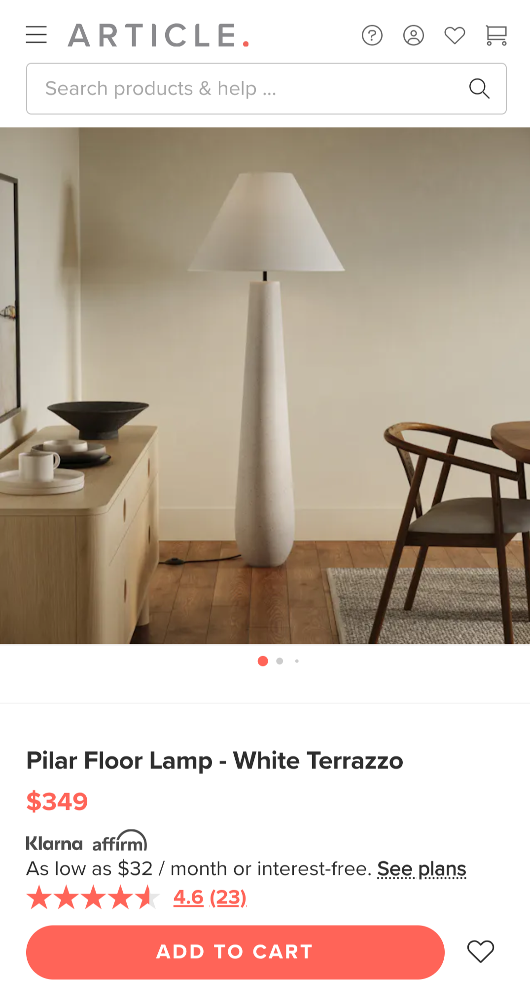 Article Pilar Floor Lamp