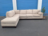 Large Beige Sectional — front raw