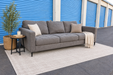 Black Mid Century Sofa — angle ai