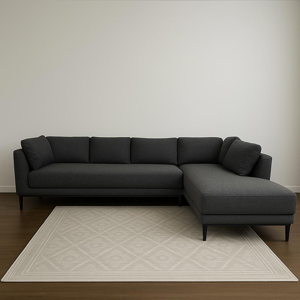 Extra Large Black Sectional Couch