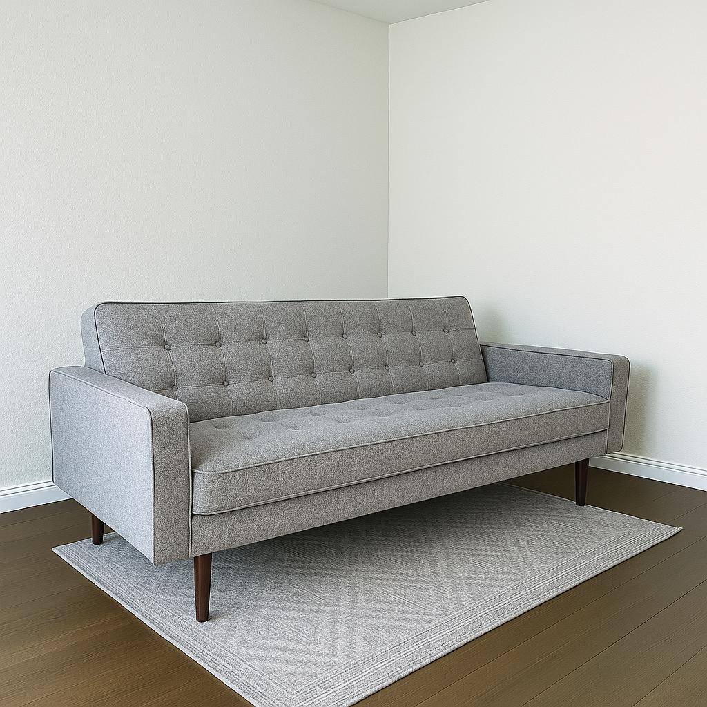 Living Spaces Gray Futon