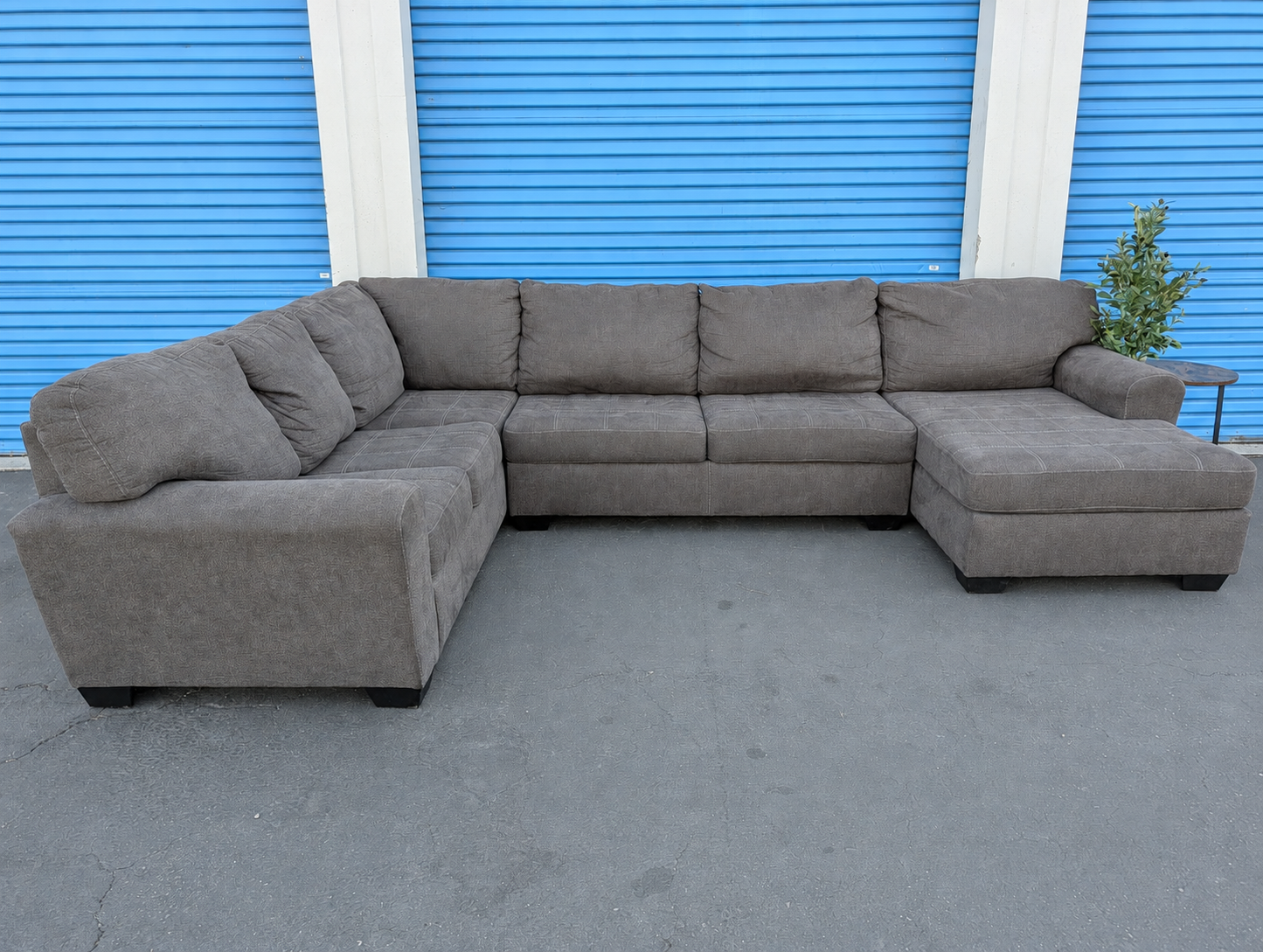 Dark Gray U Shaped Sectional