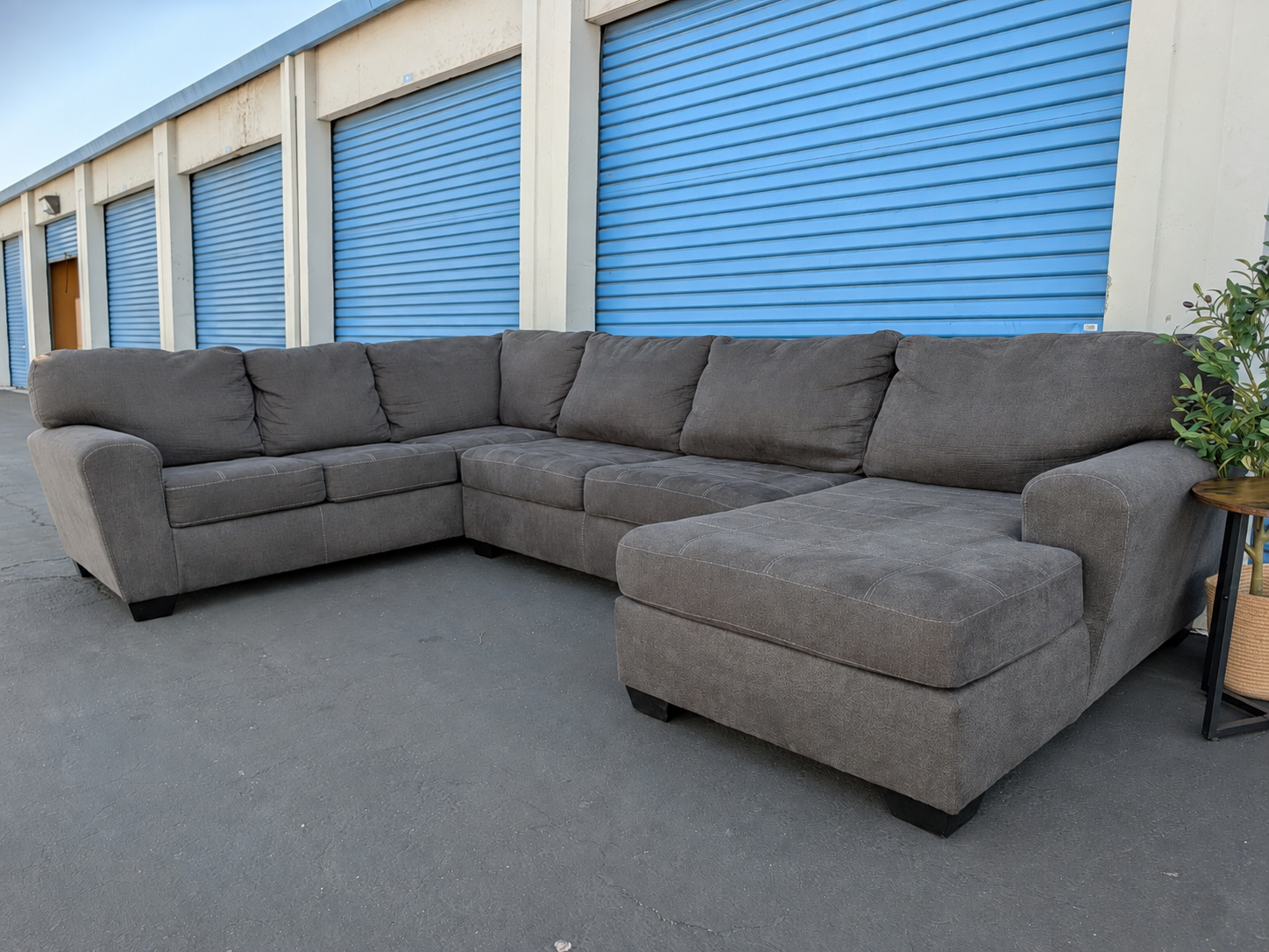 Dark Gray U Shaped Sectional
