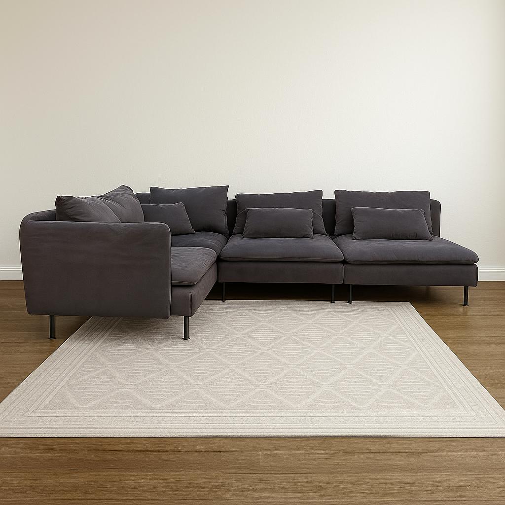 IKEA Soderhamn Fridtuna Dark Gray 3 Piece Modular Sectional Couch