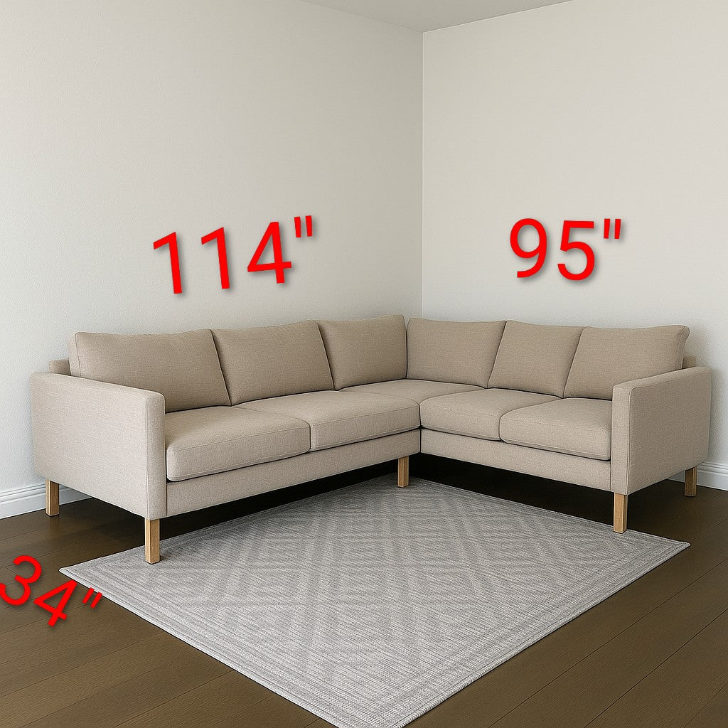 Sand Light Beige Ikea Karlstad Corner