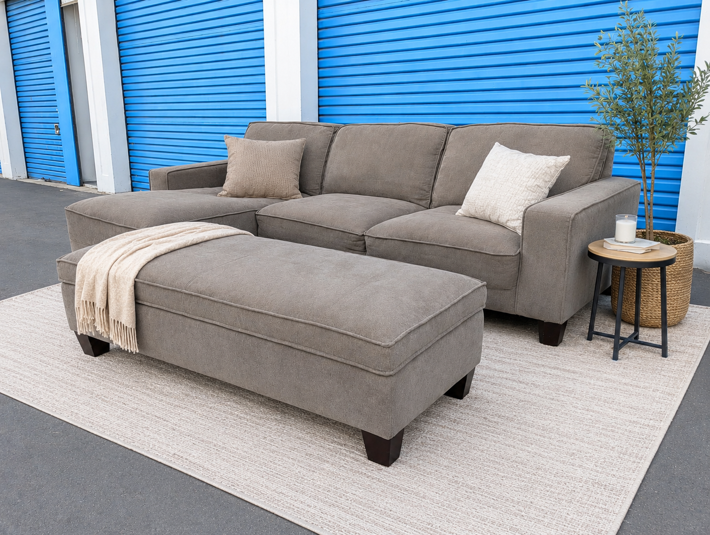 Sleeper Sectional Storage Ottoman
