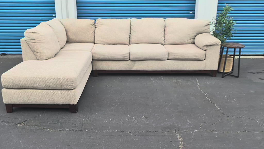 Large Beige Sectional — video