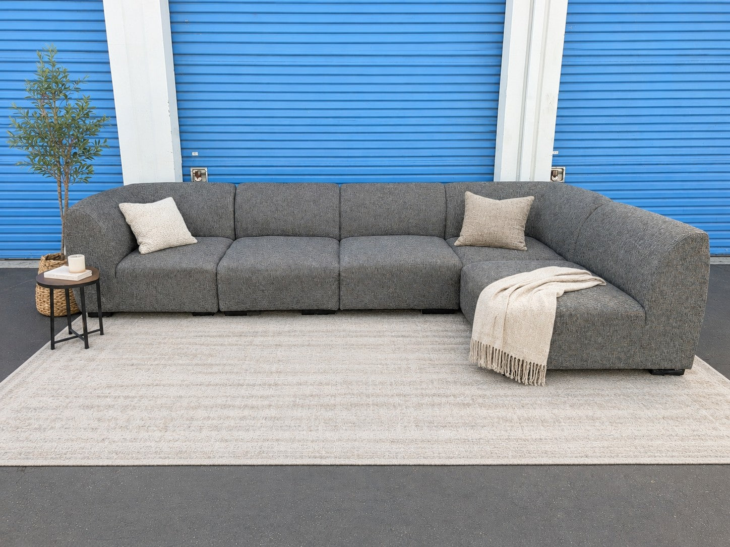 Gray 5-Piece Sectional