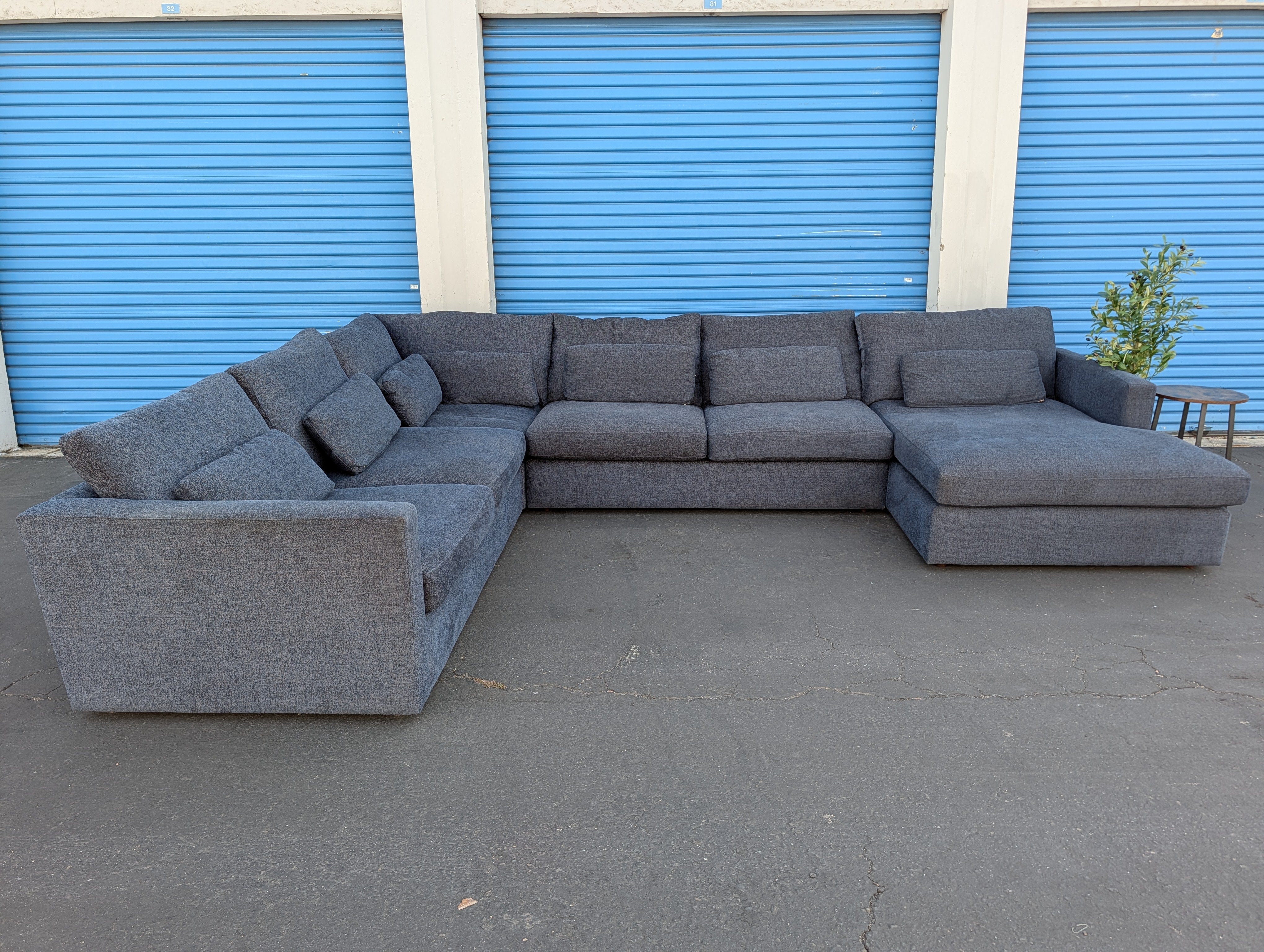 Macy's Blue U Sectional