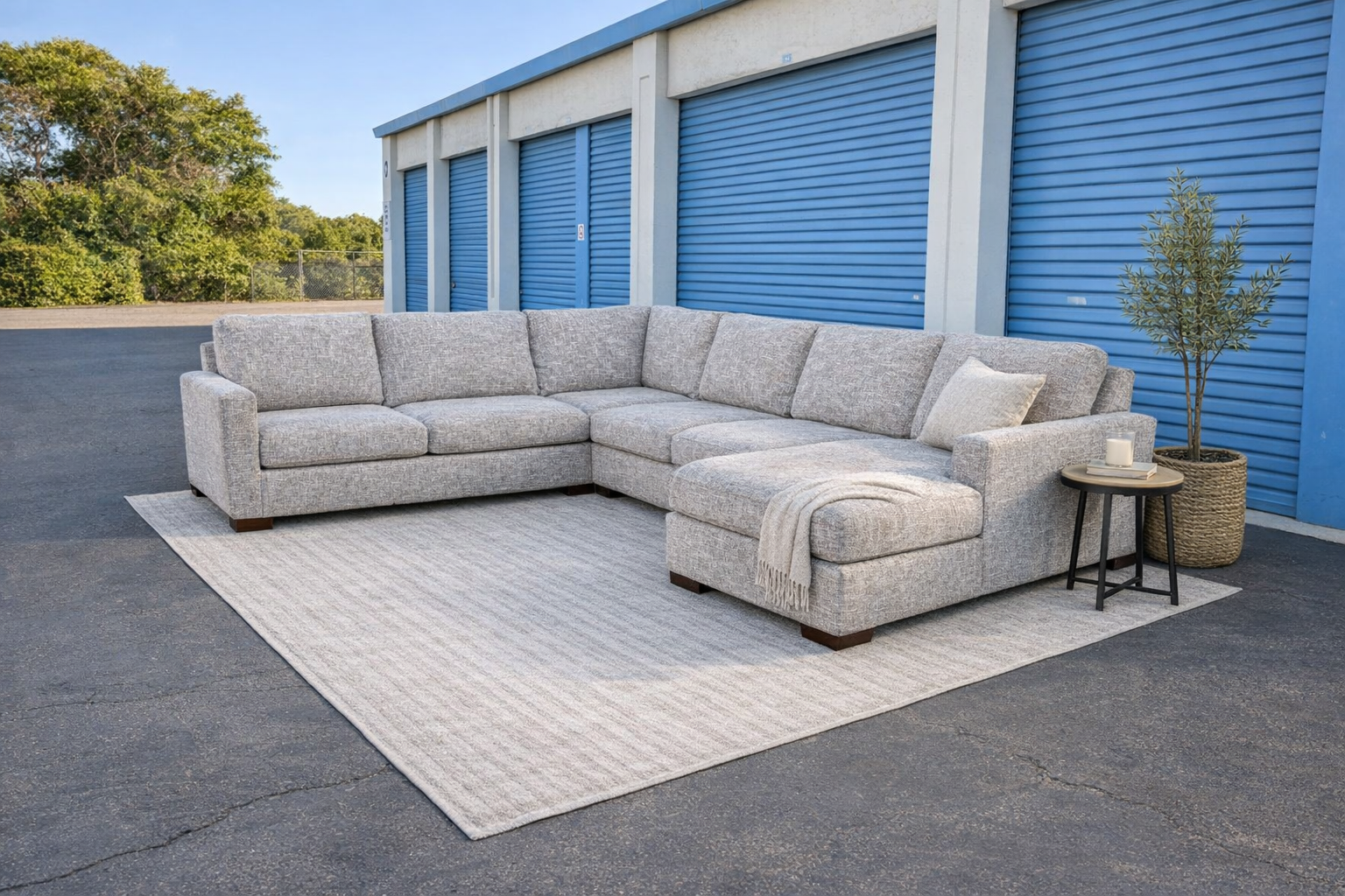 Extra Large Light Gray Sectional
