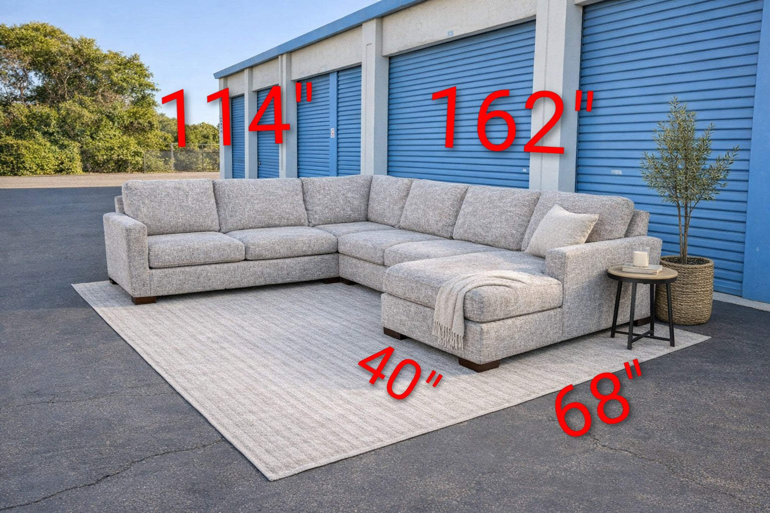 Extra Large Light Gray Sectional