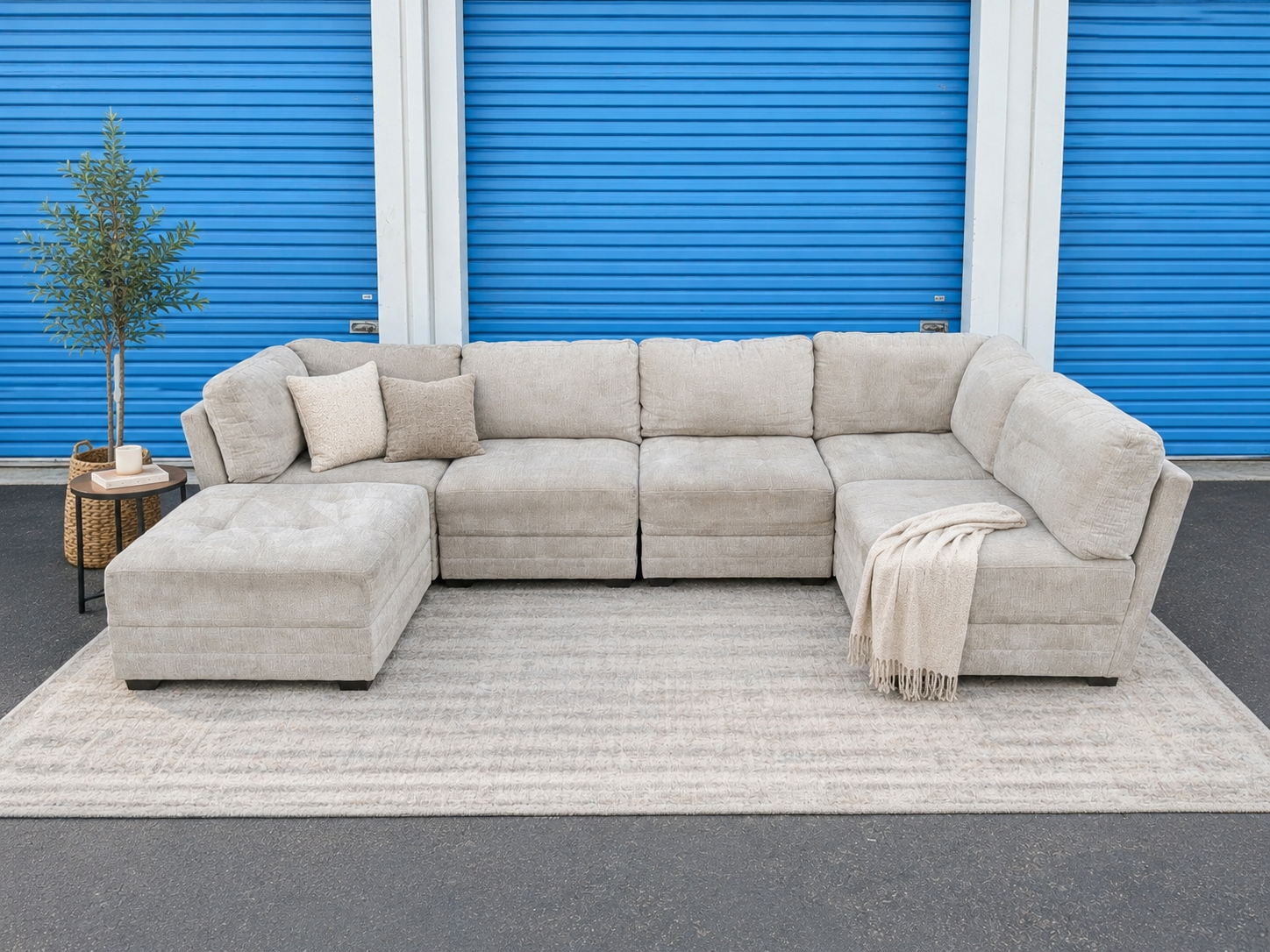 Light Gray 6 Piece Modular