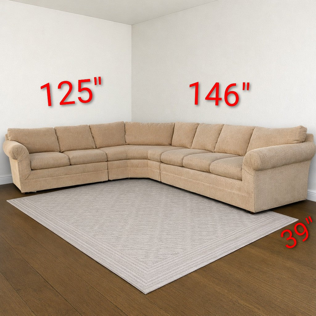 Drexel Heritage Large Beige Corner Sectional