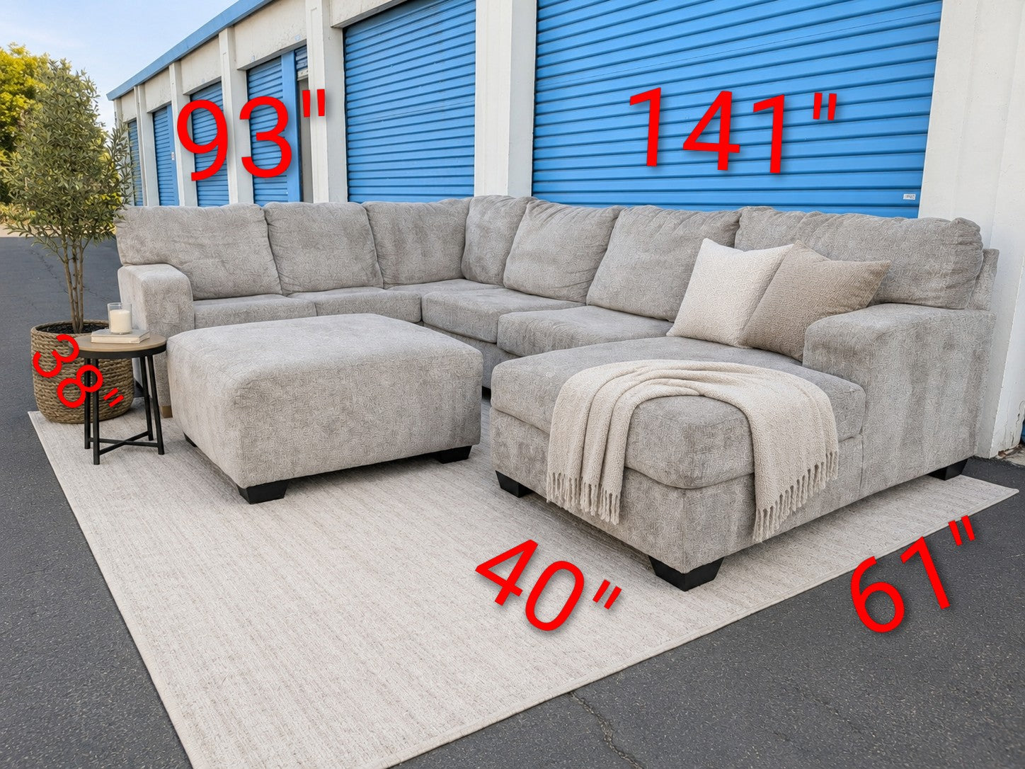 Extra Large Light Gray Sectional