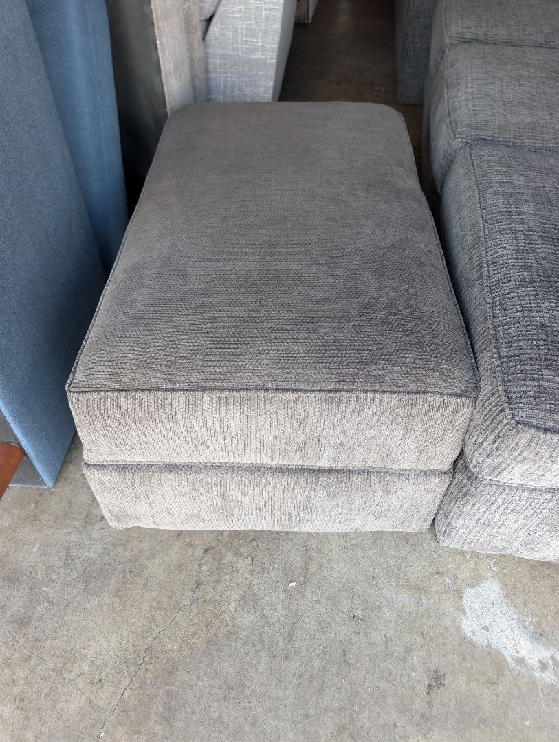 Dark Gray Couch with Ottoman