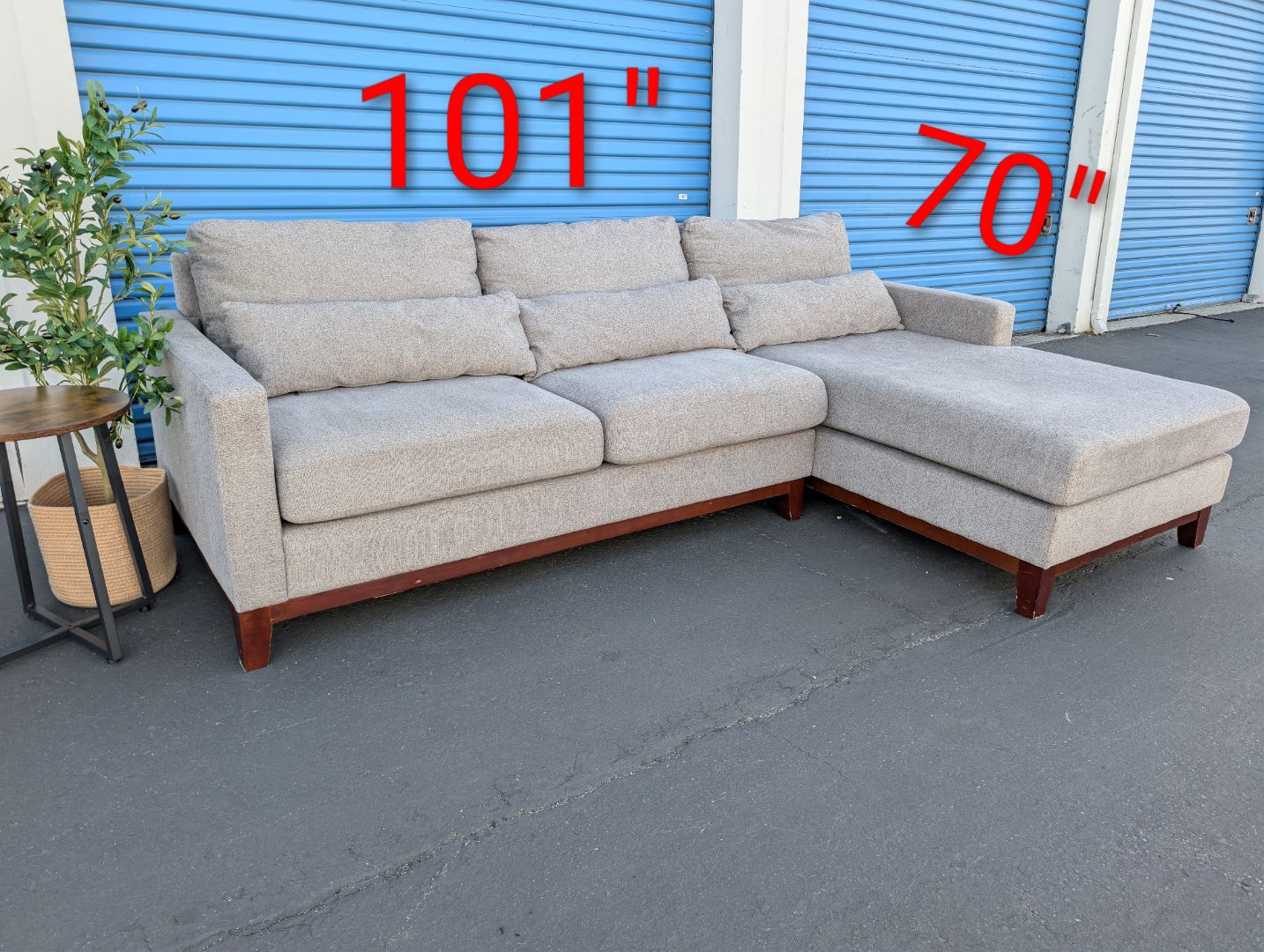 Light Gray Sectional Couch