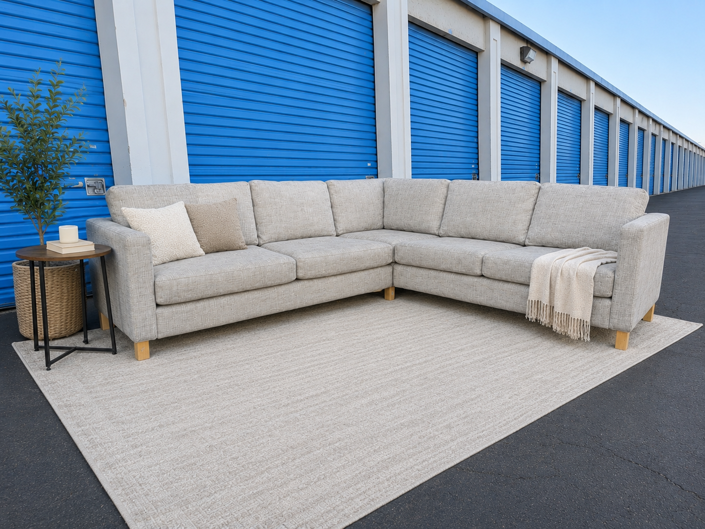 IKEA Karlstad Gray Sectional