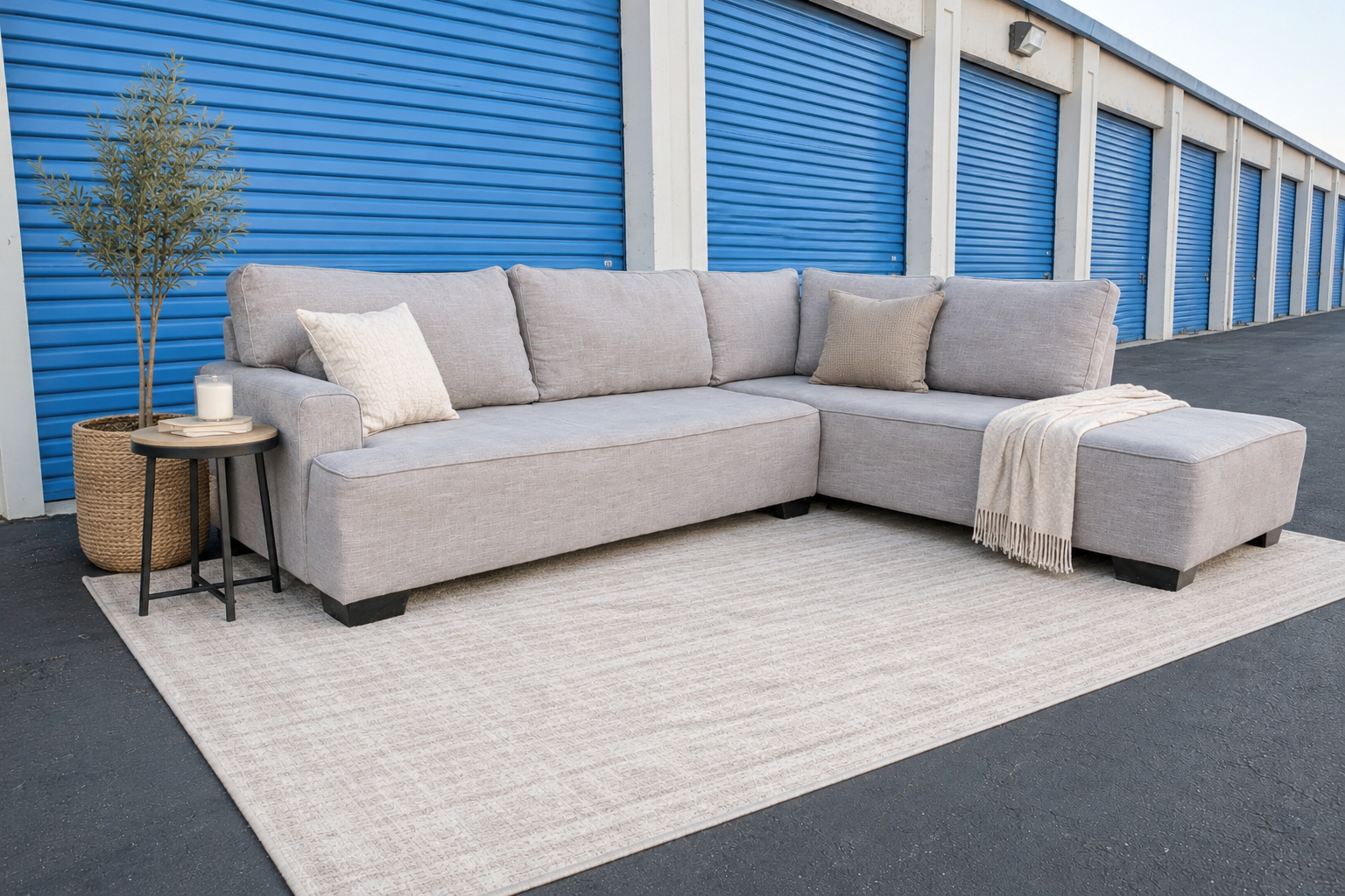 Light Gray Taupe Sectional