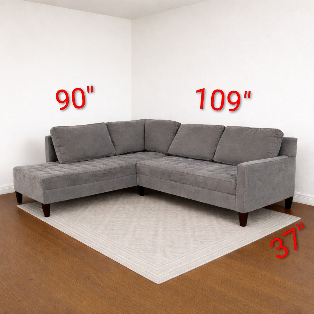 Gray Z Gallerie Vapor Corner Sectional