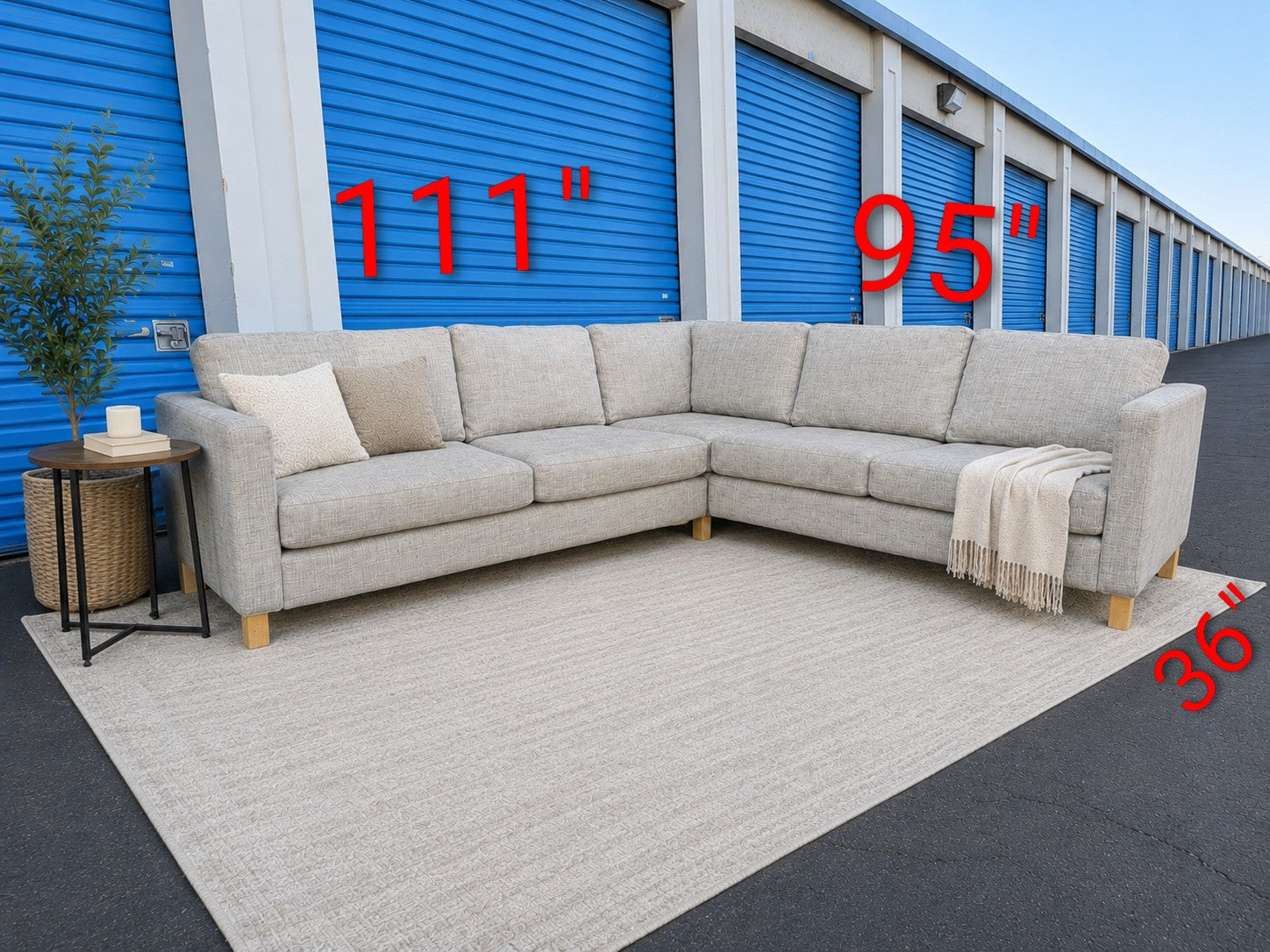 IKEA Karlstad Gray Sectional