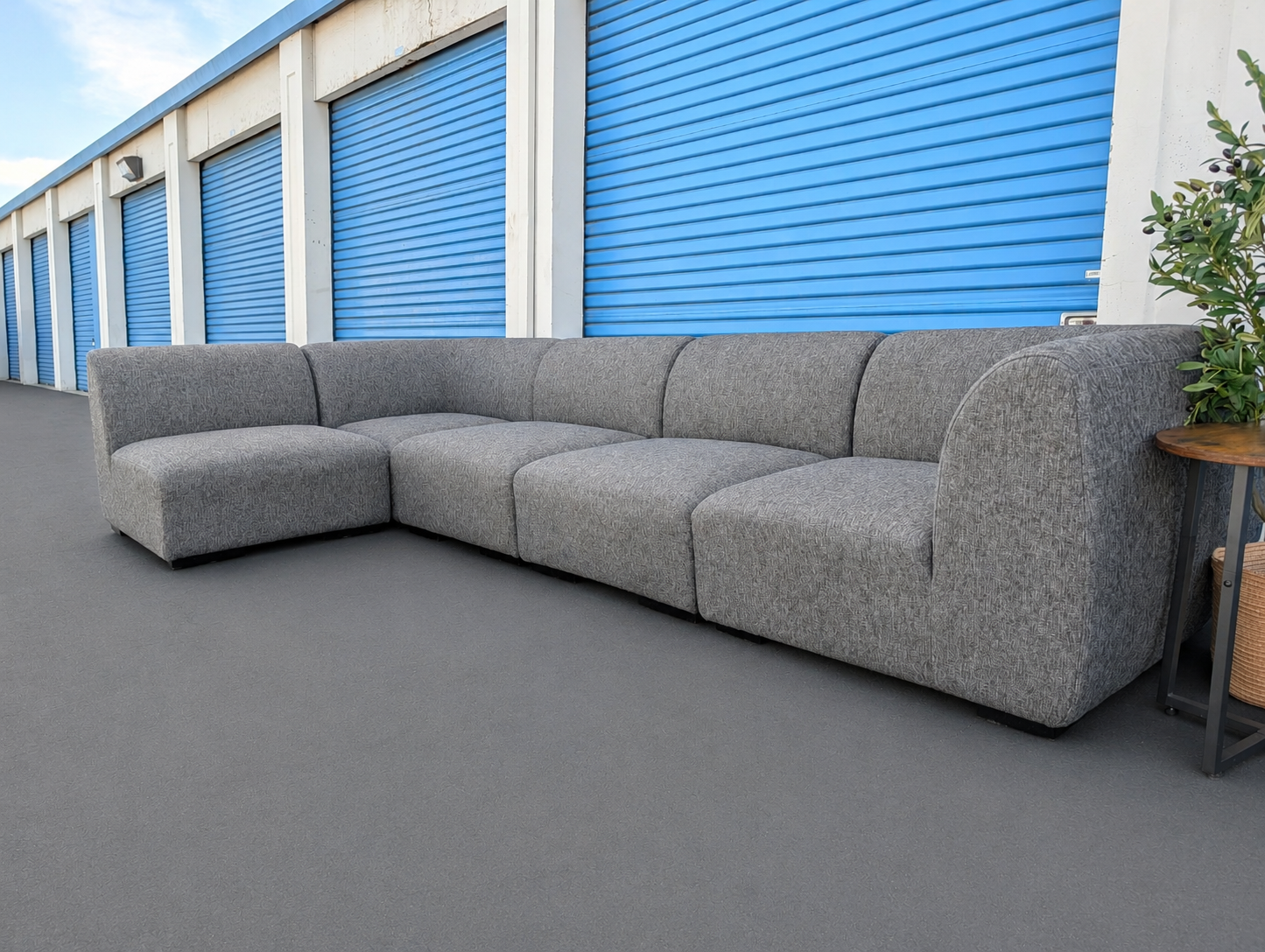 Gray 5-Piece Sectional