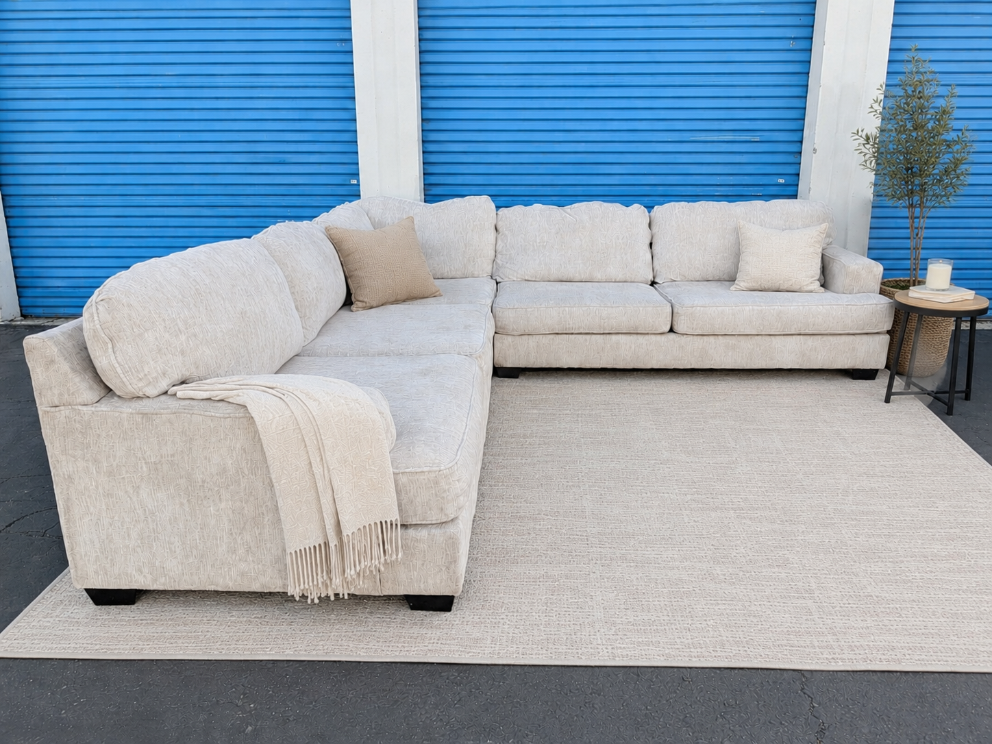 Ashley Rawcliffe Beige Sectional