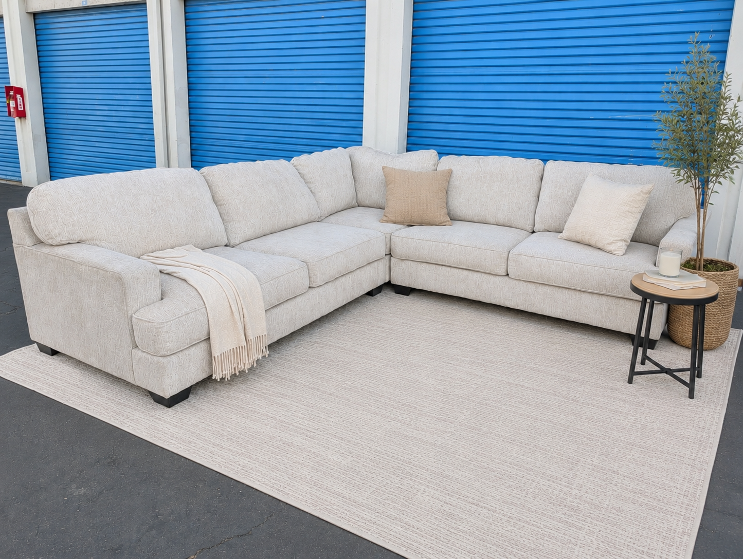 Ashley Rawcliffe Beige Sectional