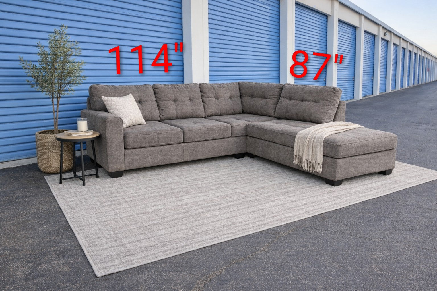 Gray Ashley Furniture Corner Sectional