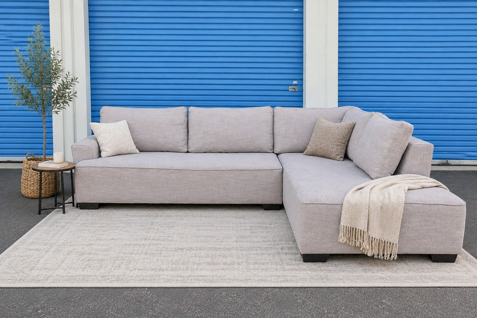 Light Gray Taupe Sectional