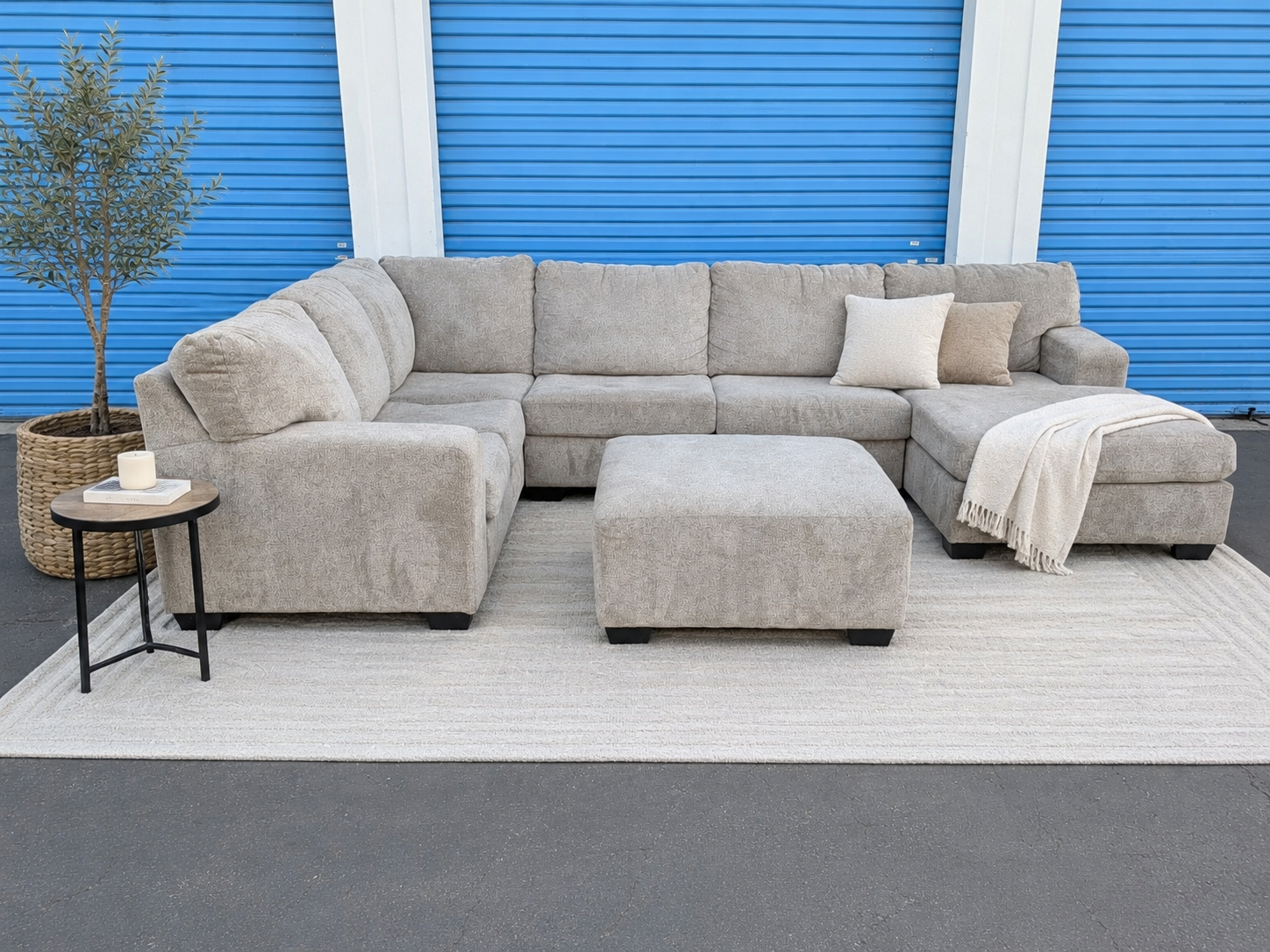 Extra Large Light Gray Sectional