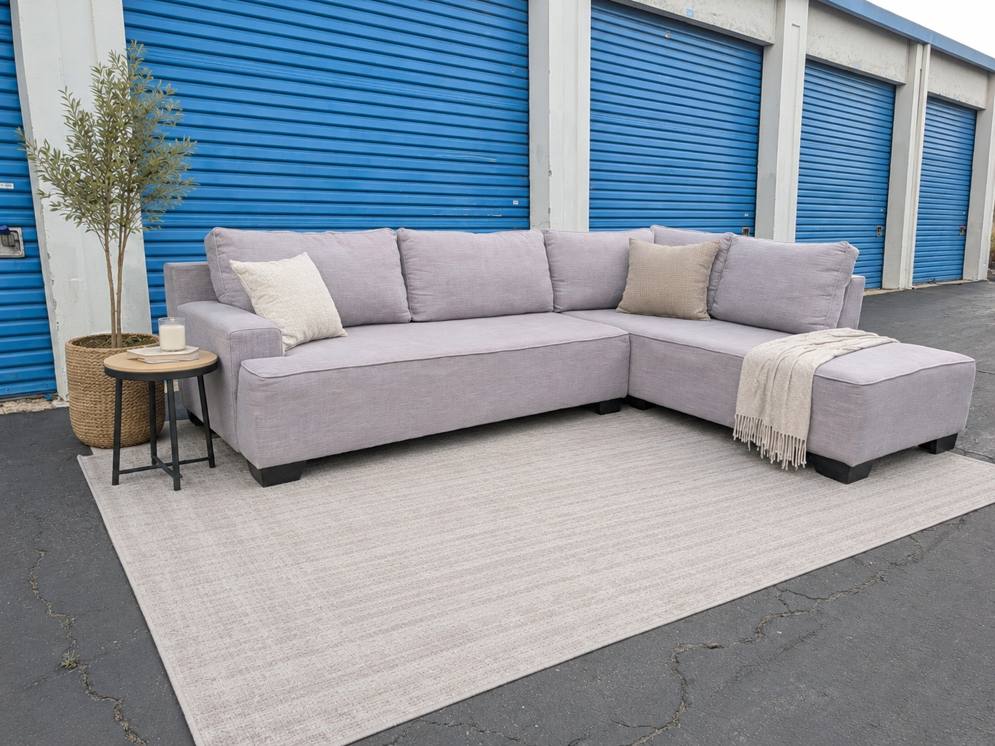 Light Gray Taupe Sectional