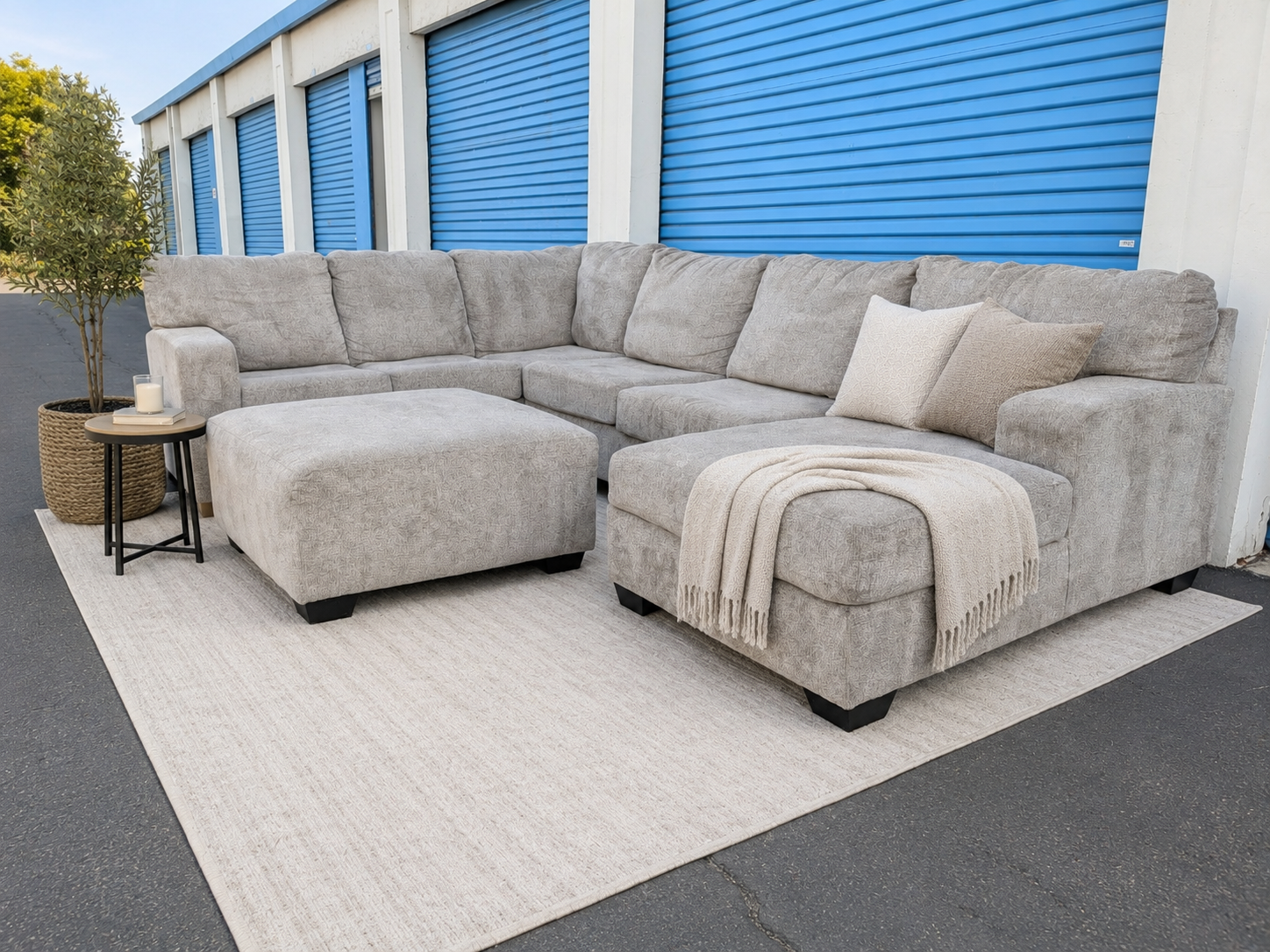 Extra Large Light Gray Sectional