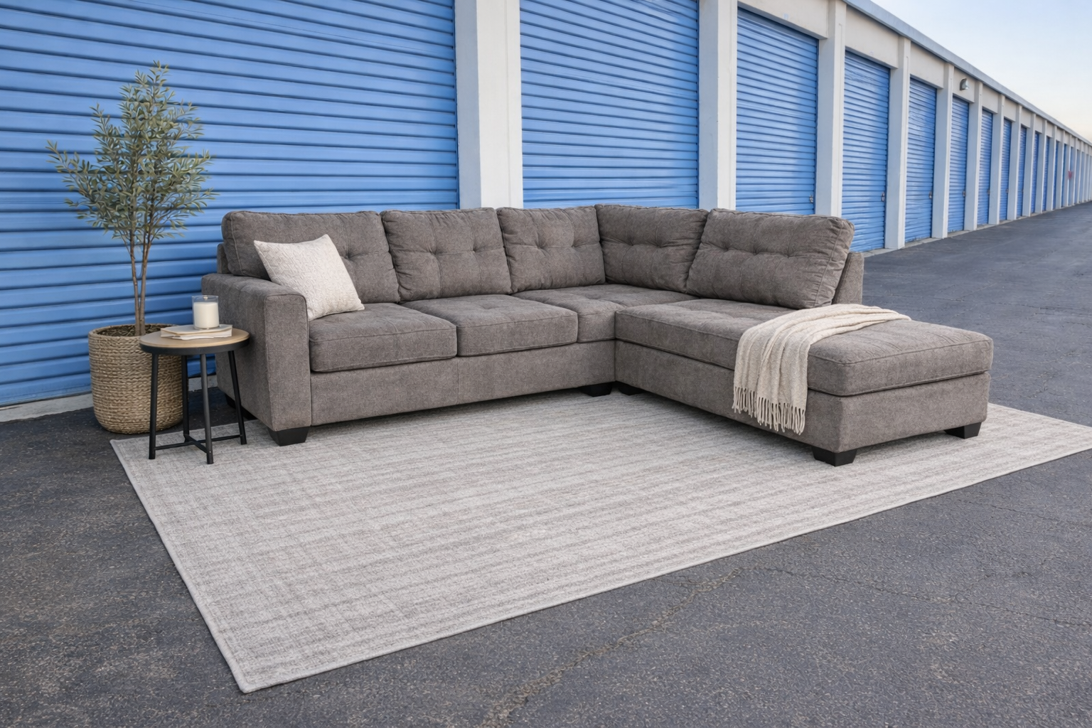 Gray Ashley Furniture Corner Sectional