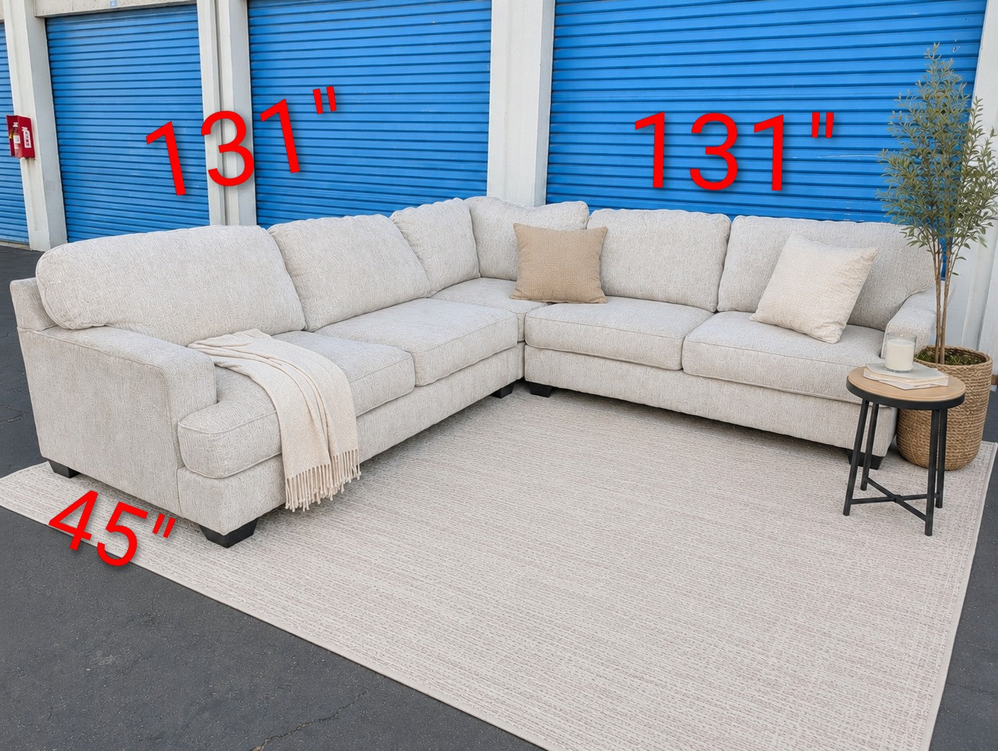 Ashley Rawcliffe Beige Sectional