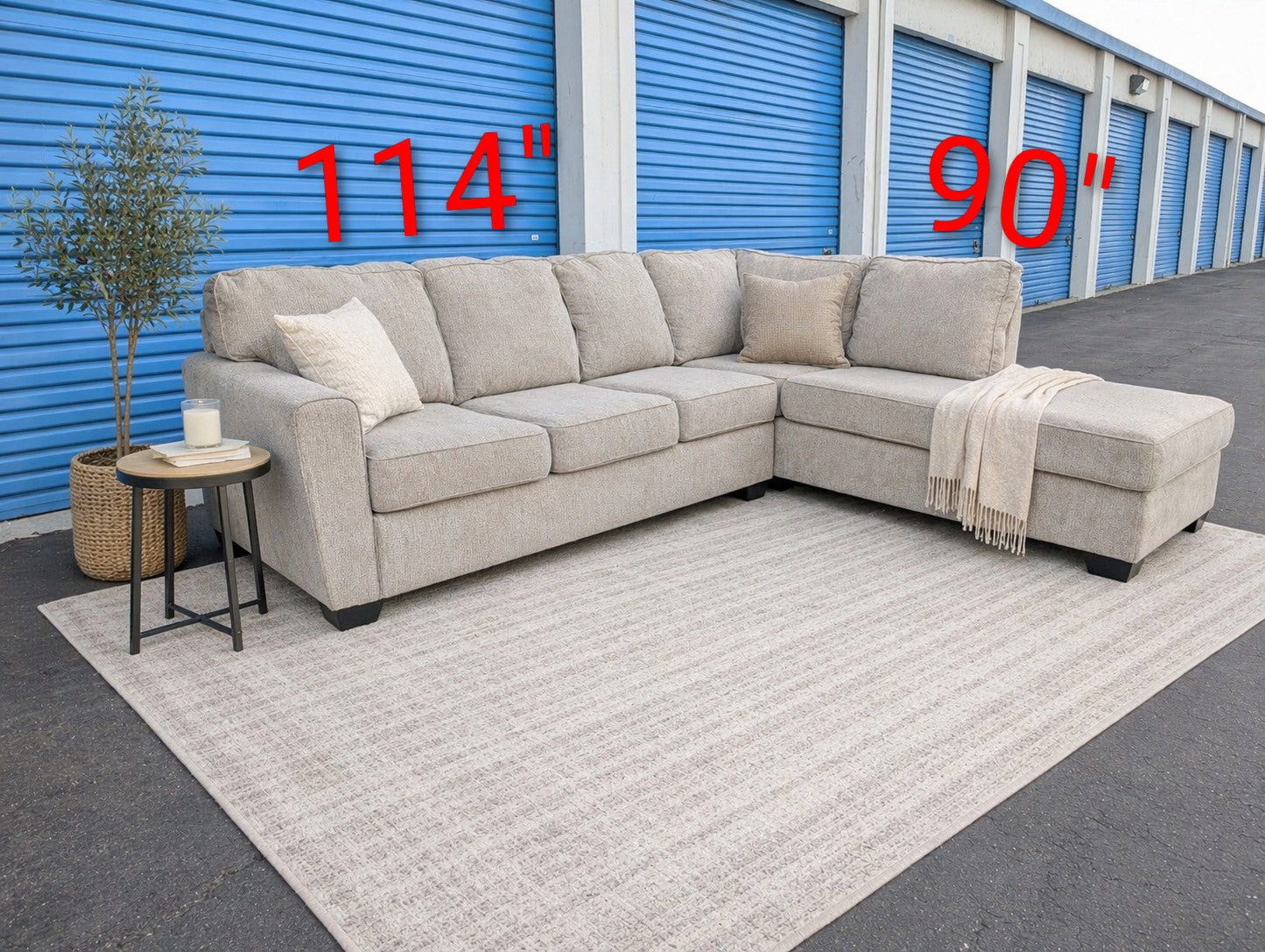 Beige Ashley Furniture Sectional