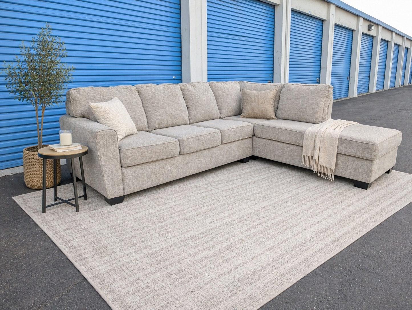 Beige Ashley Furniture Sectional