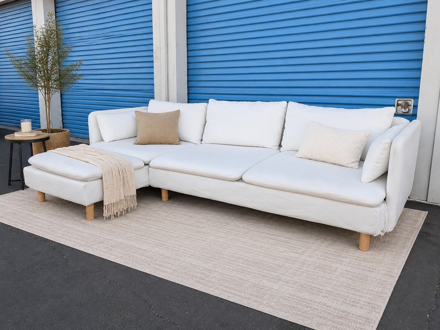White Sectional