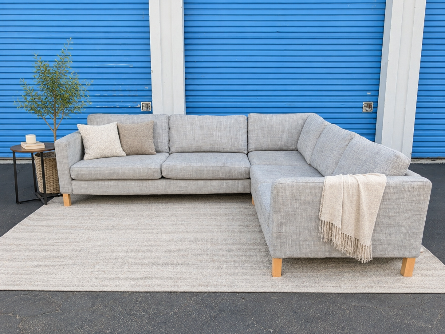 IKEA Karlstad Gray Sectional
