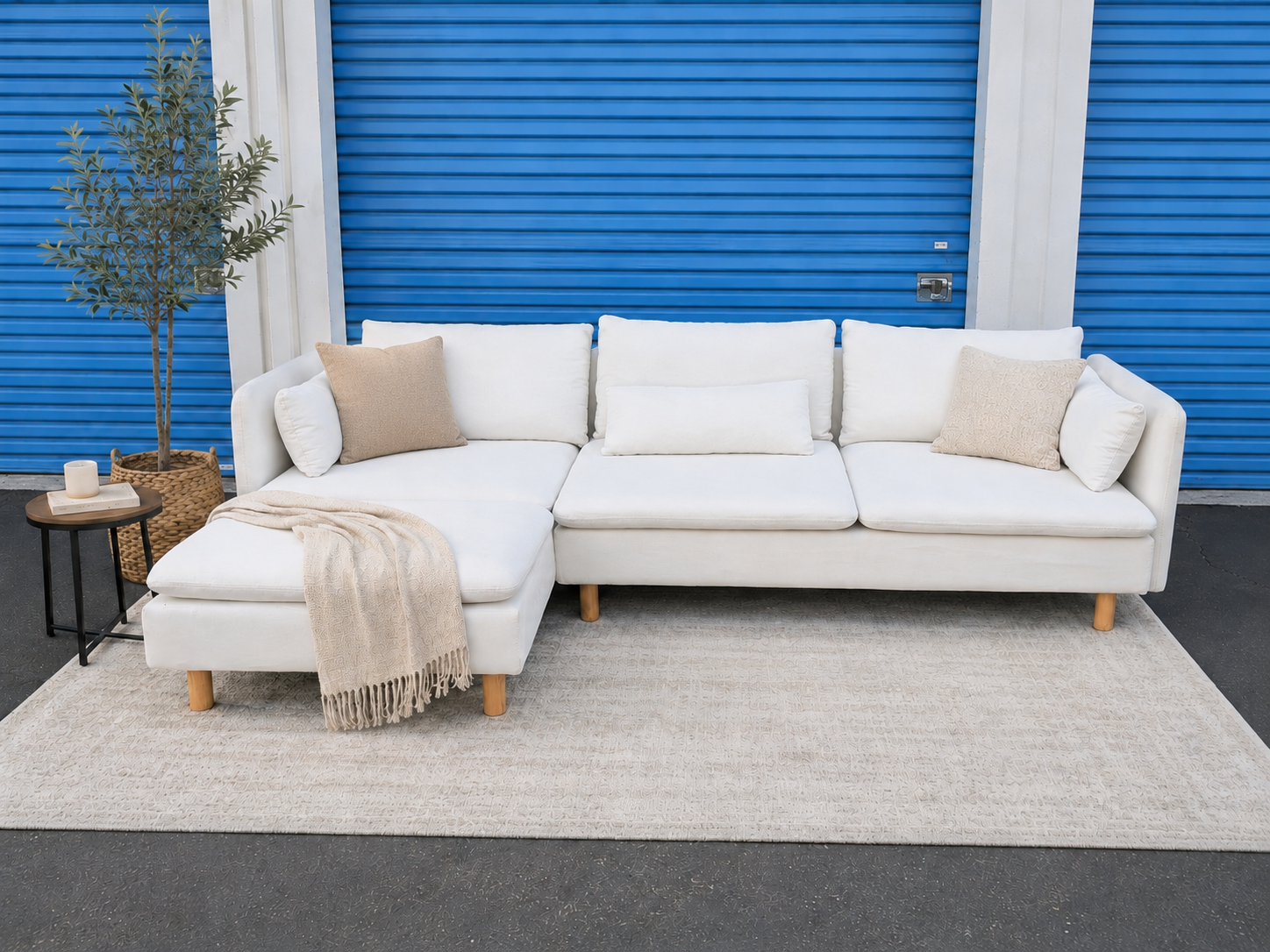 White Sectional