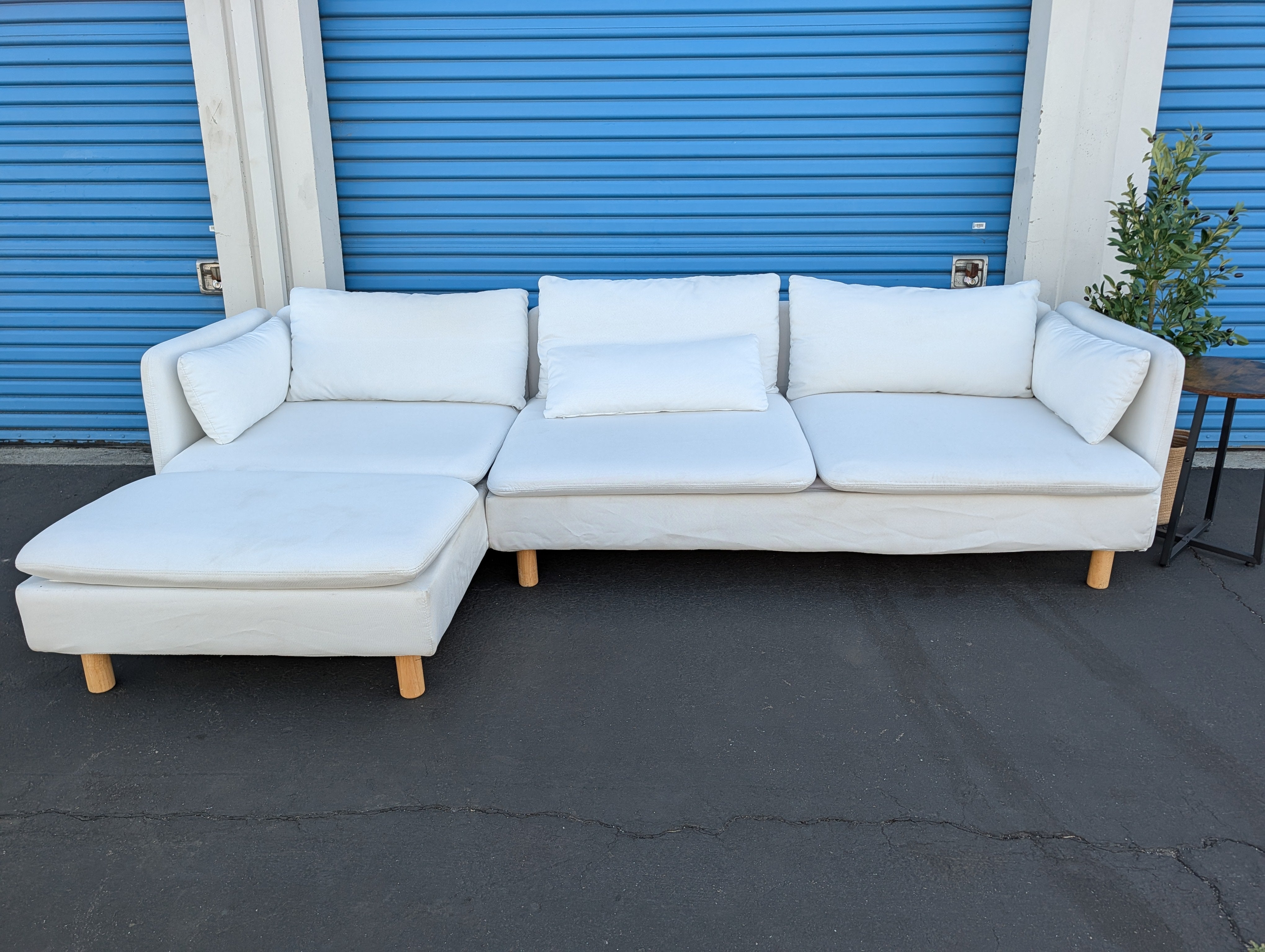 White Sectional