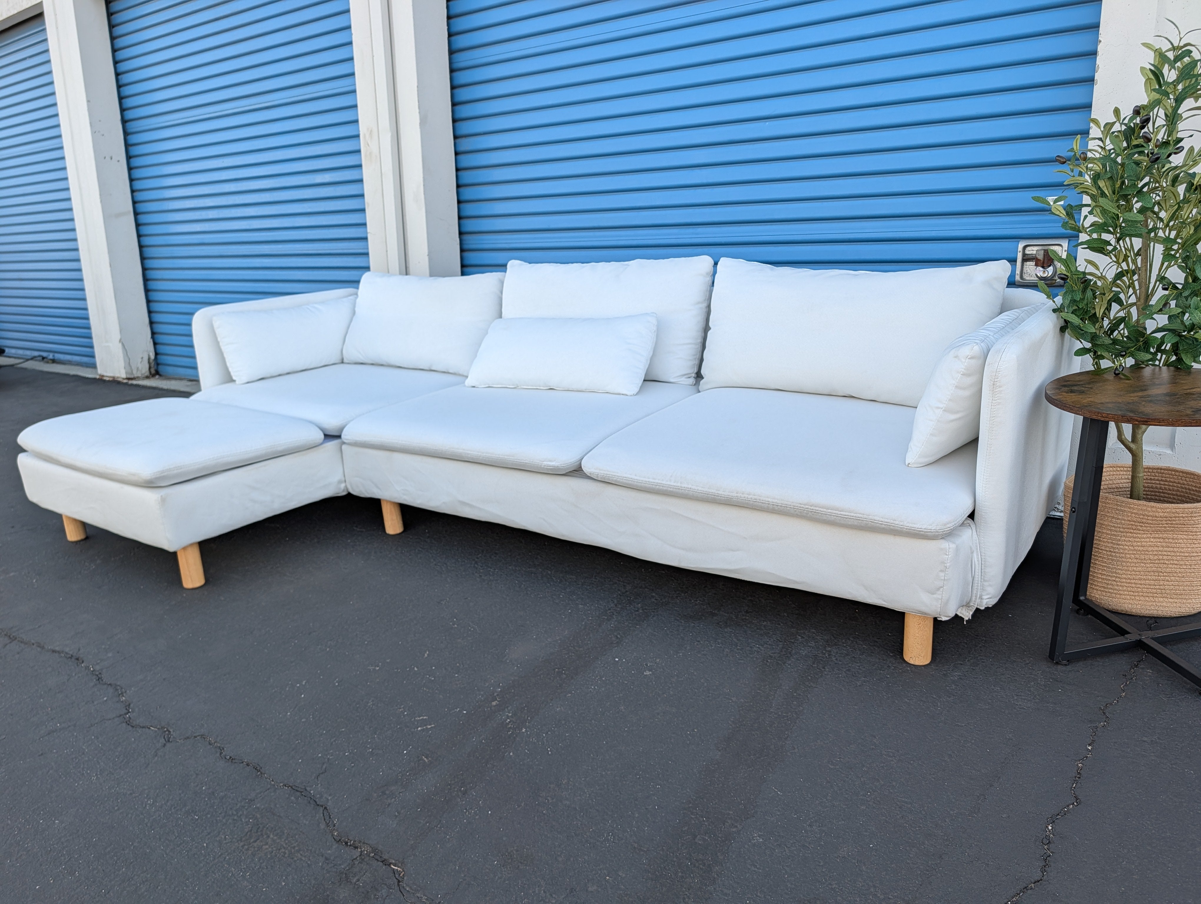 White Sectional