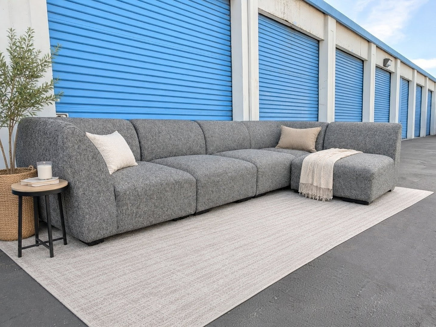 Gray 5-Piece Sectional